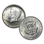 $1.00 Face Value 90% 1964 Silver Kennedy Half Dollar Avg Circ