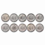 $1.00 Face Value 90% Silver Roosevelt Dimes BU