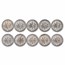 $1.00 Face Value 90% Silver Roosevelt Dimes BU