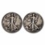 $1.00 Face Value 90% Walking Liberty Half Dollars Avg Circ