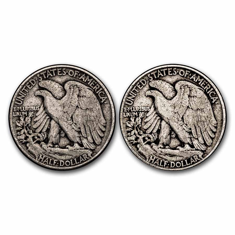 Buy 1916-1947 Walking Liberty Half Dollars Avg Cir | APMEX