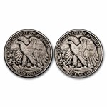 $1.00 Face Value 90% Walking Liberty Half Dollars Avg Circ