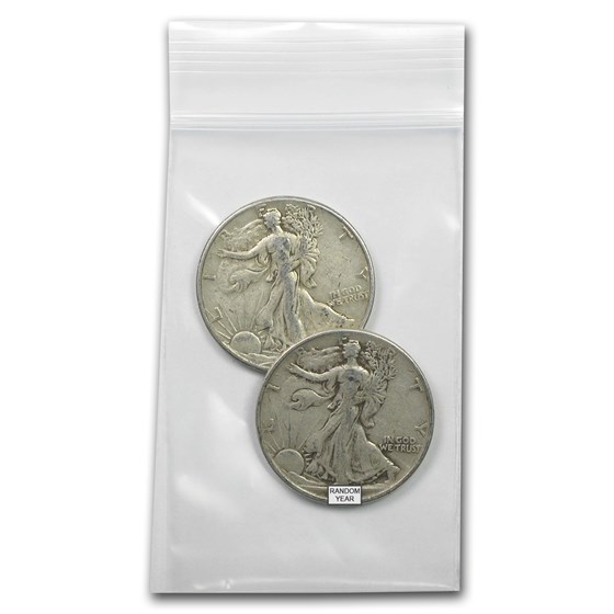 $1.00 Face Value 90% Walking Liberty Half Dollars Avg Circ $1.00 Face Value 90% Walking Liberty Half Dollars Avg Circ