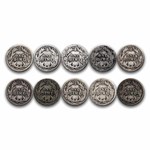 $1.00 Face Value Barber Dimes Avg Circ