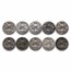 $1.00 Face Value Barber Dimes Avg Circ