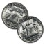$1.00 Face Value Franklin Halves BU