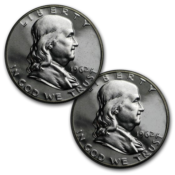 $1.00 Face Value Franklin Halves Proof $1.00 Face Value Franklin Halves Proof