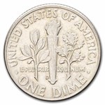 $1.00 Face Value Silver Roosevelt Dimes Avg Circ