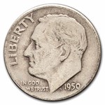 $1.00 Face Value Silver Roosevelt Dimes Avg Circ