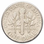 $1.00 Face Value Silver Roosevelt Dimes Avg Circ