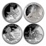 $1.00 Face Value Silver Statehood/ATB Quarters Proof