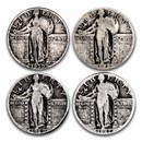 $1.00 Face Value Standing Liberty Quarters w/Dates