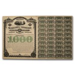 $1,000 Bond - Fernandina & Jacksonville Railroad (E. H. Harriman)
