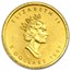 1/10 Gold Canadian Maple Leaf (Abrasions)