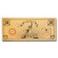 1/10 gram Gold Aurum Note - Lady Liberty Design (Random Year)