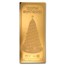 1/10 gram Gold Aurum Note - Merry Christmas - Tree, 24K