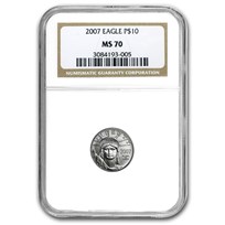 1/10 oz American Platinum Eagle MS-70 NGC (Random Year)