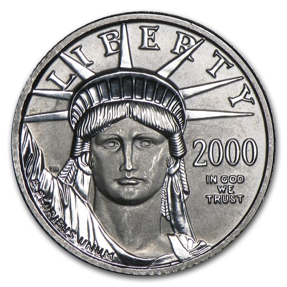 1/10 oz American Platinum Eagle (Random Year, Abrasions) 1/10 oz American Platinum Eagle (Random Year, Abrasions)