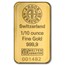 1/10 oz Gold Bar - Argor-Heraeus (In Assay)