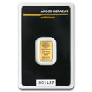 1/10 oz Gold Bar - Argor-Heraeus (In Assay)