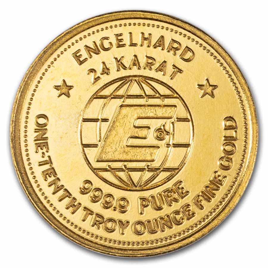 Buy 2025 1/10 oz Gold Revived Engelhard Prospector Rnd | APMEX