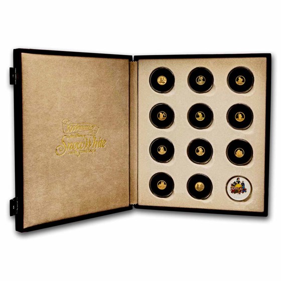 1/10 oz Gold Round - Disney Snow White 50th Anniv Set (In Album) 1/10 oz Gold Round - Disney Snow White 50th Anniv Set (In Album)