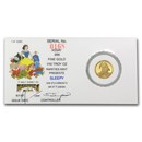 1/10 oz Gold Round - Disney Snow White 50th Anniv (Sleepy)