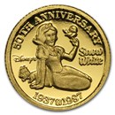 1/10 oz Gold Round - Disney Snow White 50th Anniv (Snow White)