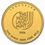 1/10 oz Gold Round - Holy Land Mint Dove of Peace (2024,10th Ann)