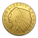 1/10 oz Gold Round - Incuse Indian