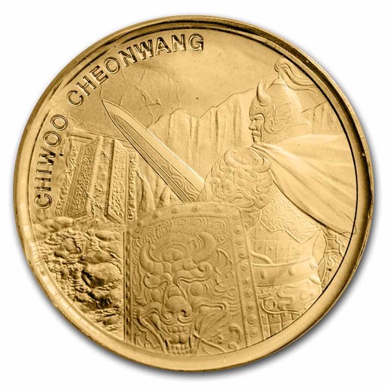 1/10 oz Gold Round - South Korean Chiwoo Cheonwang (Dmgd Assay) 1/10 oz Gold Round - South Korean Chiwoo Cheonwang (Dmgd Assay)