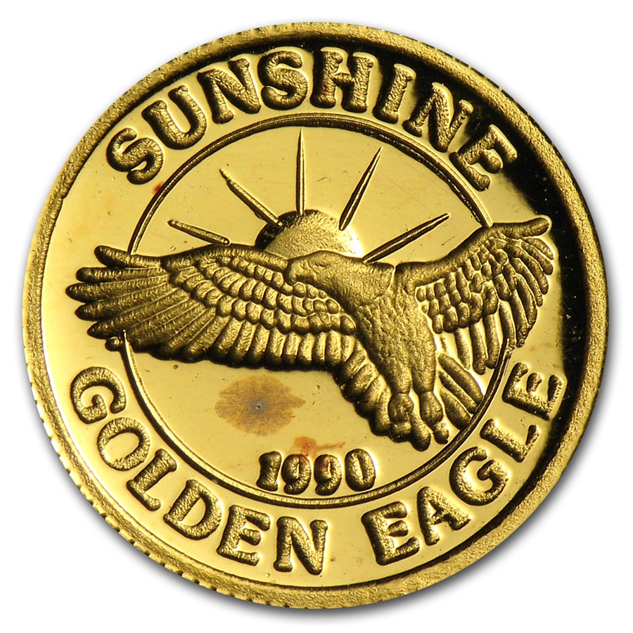 Buy 1/10 oz Gold Round Sunshine Minting/Mining (Golden Eagle) APMEX