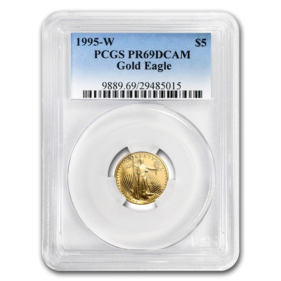 1/10 oz Proof American Gold Eagle PR-69 PCGS (Random Year) 1/10 oz Proof American Gold Eagle PR-69 PCGS (Random Year)