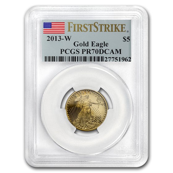 1/10 oz Proof American Gold Eagle PR-70 PCGS (Random Year) 1/10 oz Proof American Gold Eagle PR-70 PCGS (Random Year)