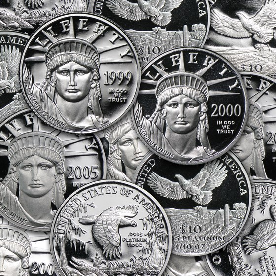 1/10 oz Proof American Platinum Eagle (Random Year, Capsule Only)