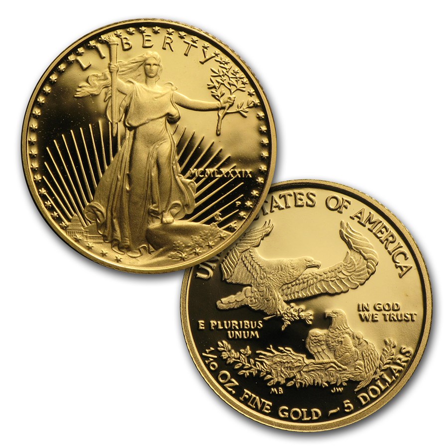 1/10 oz Proof Gold American Eagle (Capsule Only) 1/10 oz Proof Gold