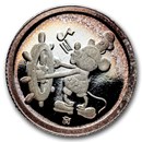 1/10 oz Silver Round - 1987 Mickey 60 Years With You (Rarities)
