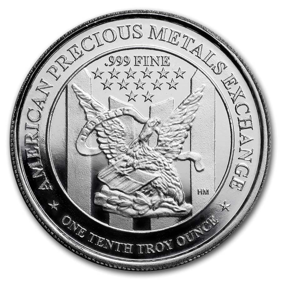 1 Oz Heraeus Silver Round .999 Fine Bullion Round Rare Art Ounce Bar Coin 999 Ag 