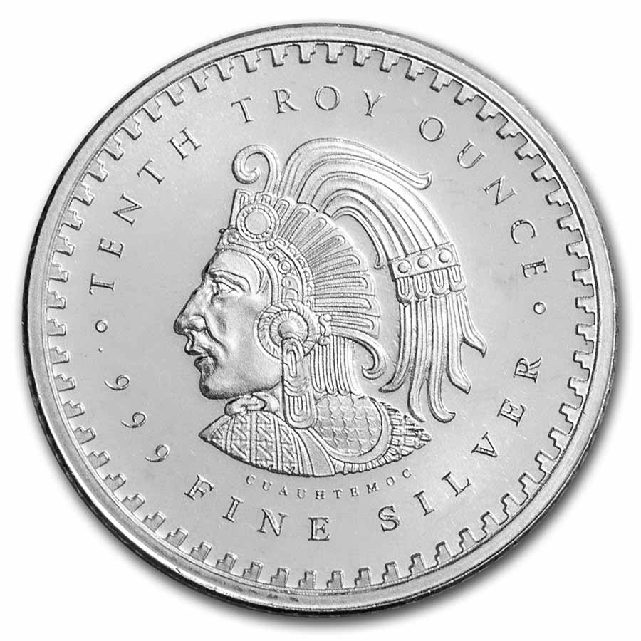 Buy 1/10 oz Silver Round - Aztec Calendar | APMEX