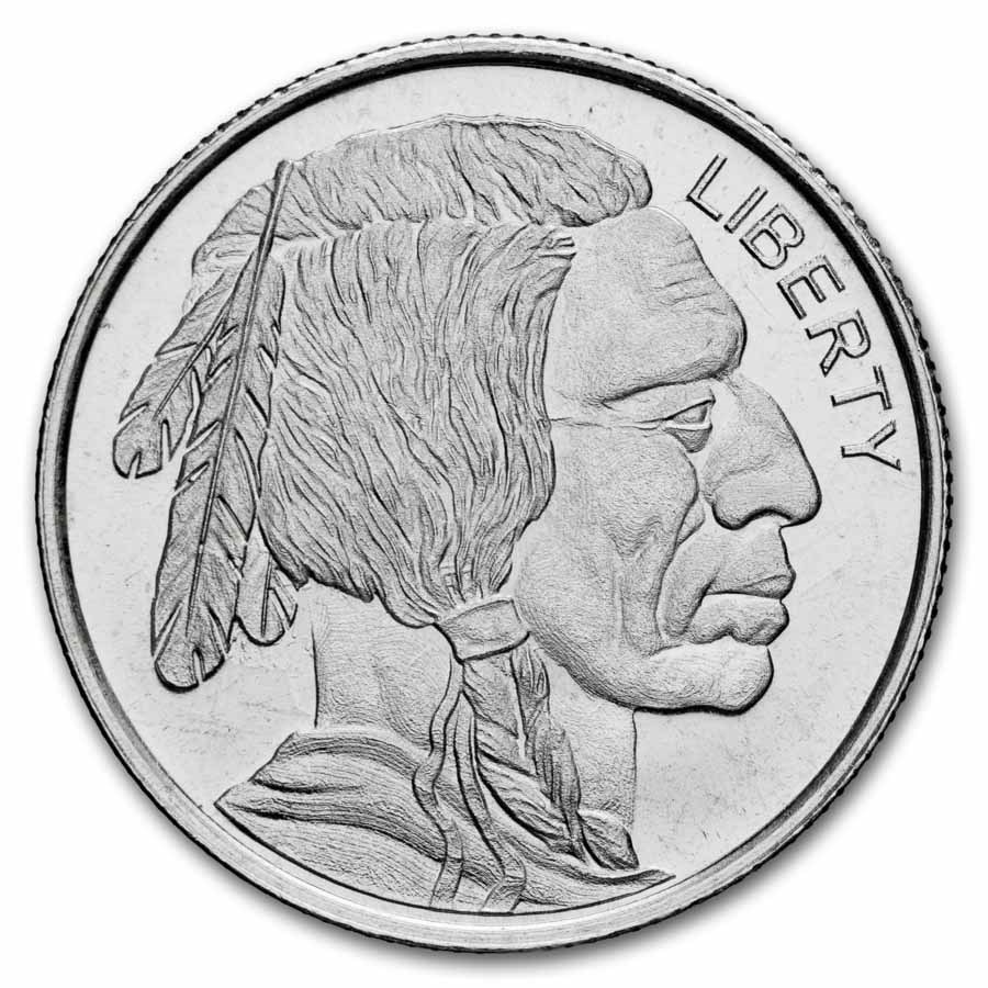 1/10 oz Silver Round - Buffalo/Indian Head