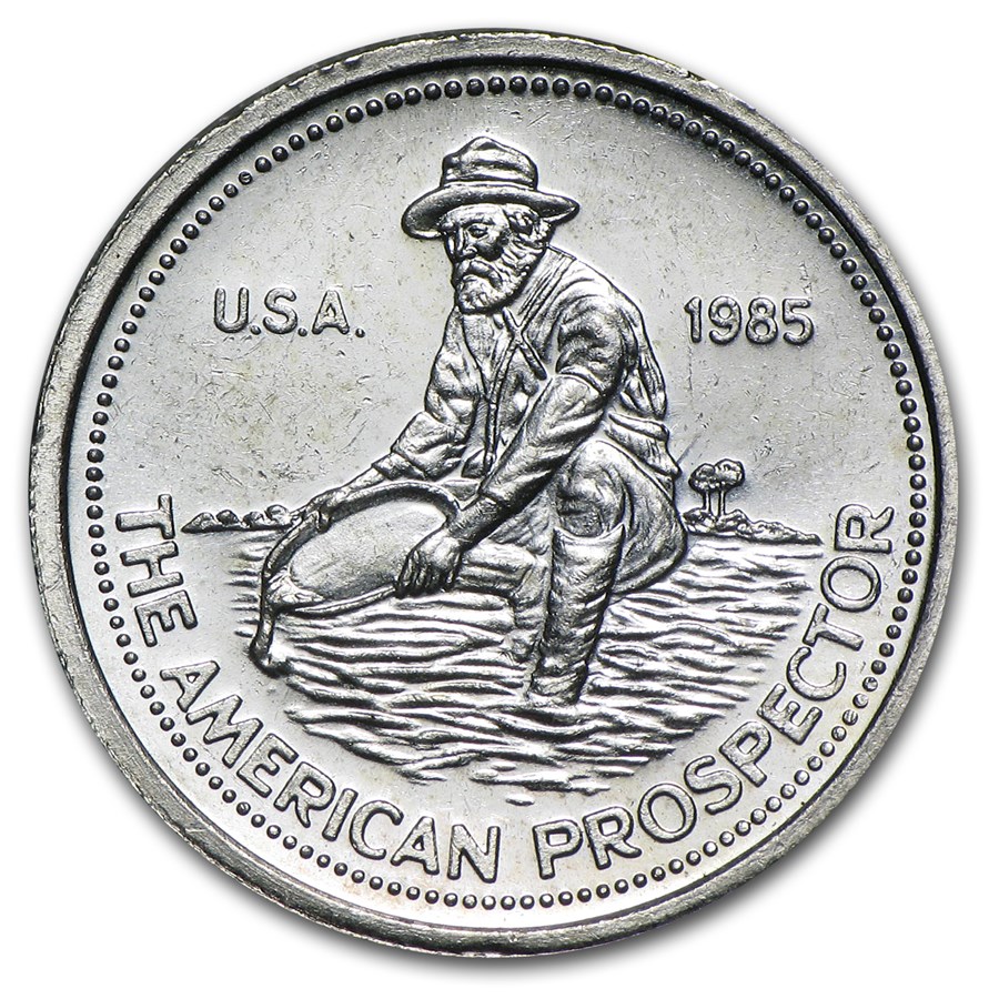 1/10 oz Silver Round - Engelhard Prospector (1985)