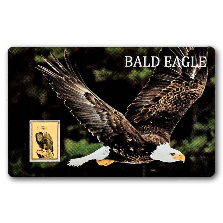 1/1000 oz Gold Bar - Bald Eagle (In Assay)