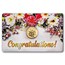 1/1000 oz Gold Bar - Congratulations Blume (In Assay)