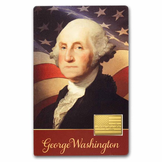 Buy 1/1000 oz Gold Washington Bar (Coin Card) APMEX
