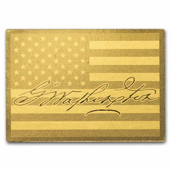 Buy 1/1000 oz Gold Washington Bar (Coin Card) APMEX