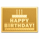 1/1000 oz Gold Bar - Happy Birthday Cake (w/Box & COA)