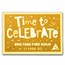 1/1000 oz Gold Bar - Happy Birthday (In Assay)