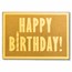 1/1000 oz Gold Bar - Happy Birthday (w/Box & COA)