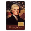 1/1000 oz Gold Bar - Thomas Jefferson (In Assay)