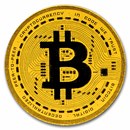 1/1000 oz Gold Round - Bitcoin (w/ Box & COA)